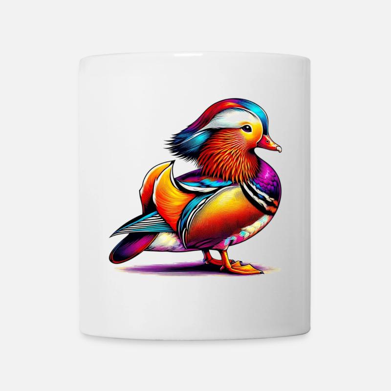 Mandarinente - Tasse - Weiß