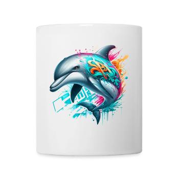Delfin - Tasse - Weiß - Vorne