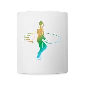 Surf Vintage Look - Mug blanc - blanc - Devant