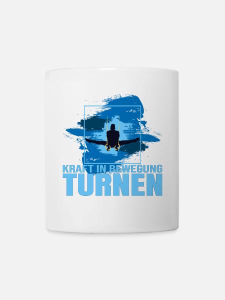 Kraft in Bewegung - Turnen - Tasse - Weiß