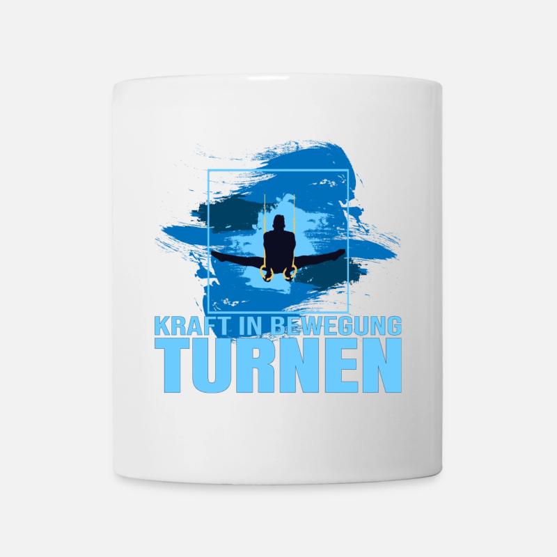 Kraft in Bewegung - Turnen - Tasse - Weiß