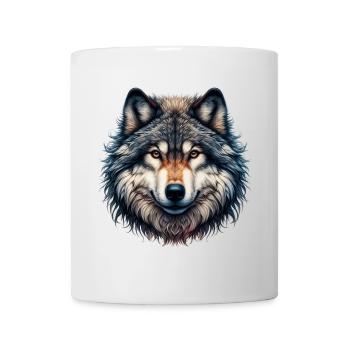 Loup - Mug blanc - blanc - Devant