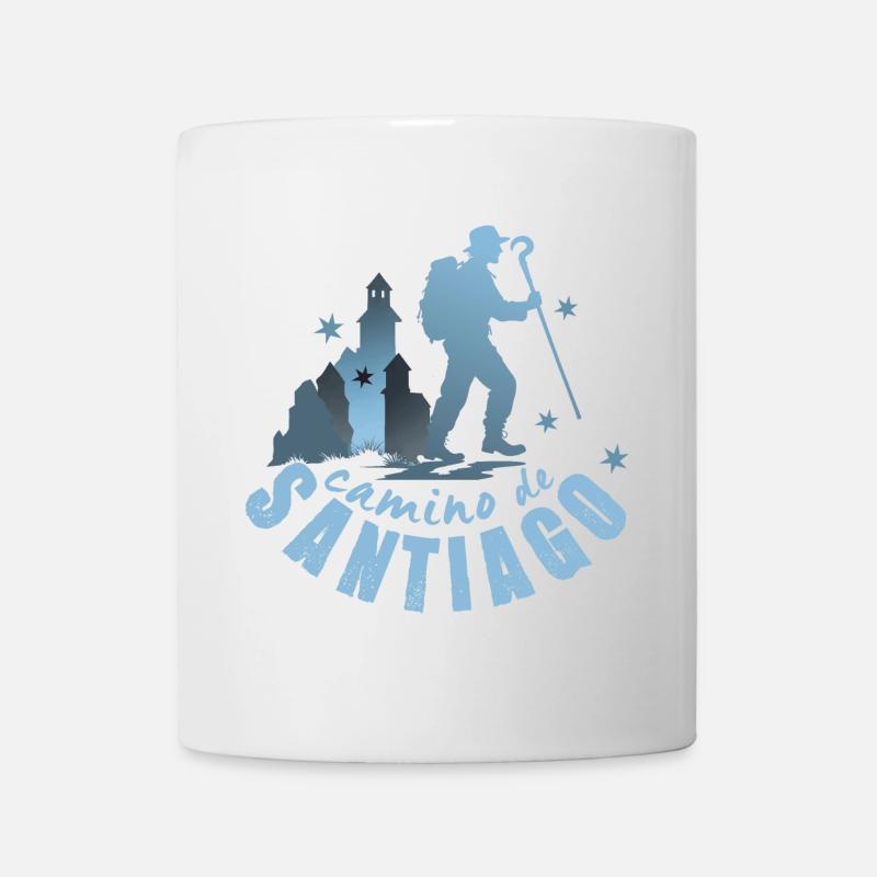 Camino de Santiago, chemin de Compostelle - Mug blanc - blanc