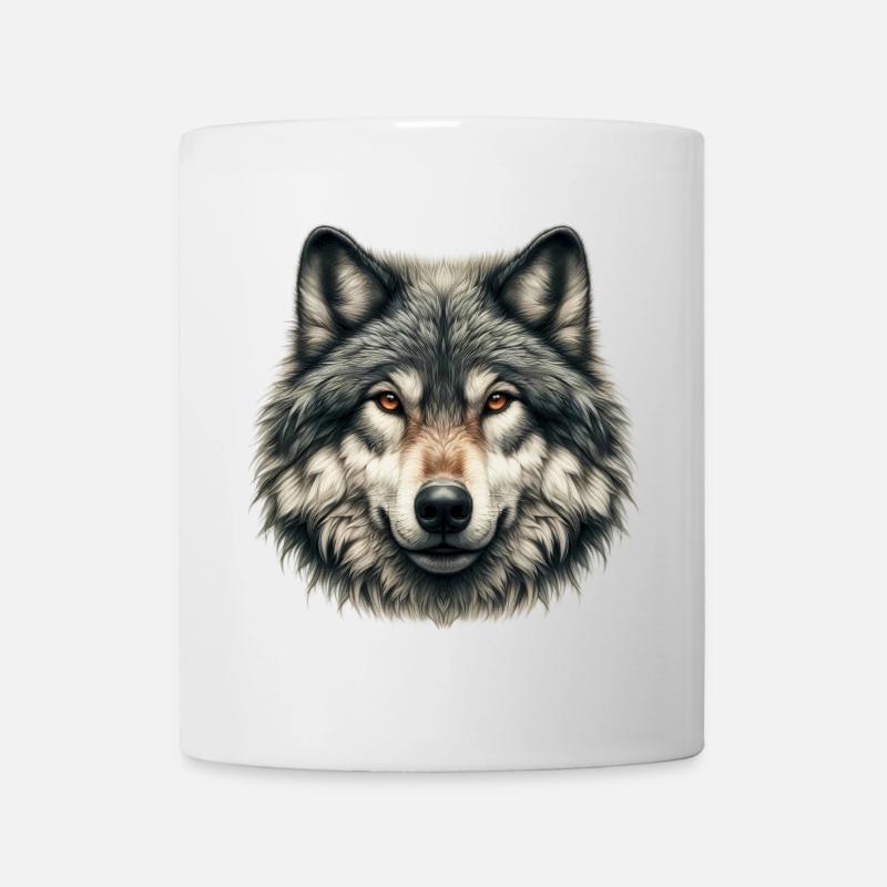 Wolf - Tasse - Weiß