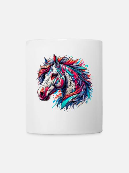 Pferd - Tasse - Weiß