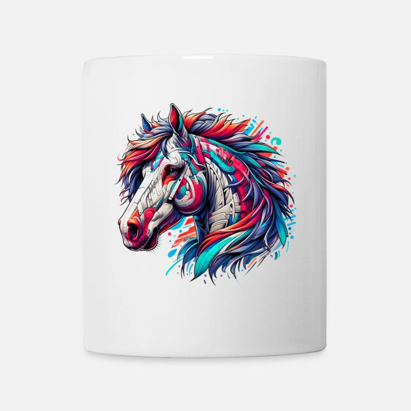 Pferd - Tasse - Weiß