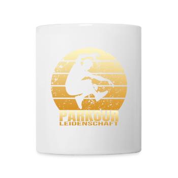Parkour Leidenschaft - Tasse - Weiß - Vorne