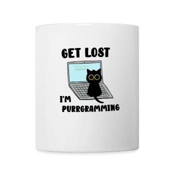 Get Lost I'm purrgramming - Mug - white - Front