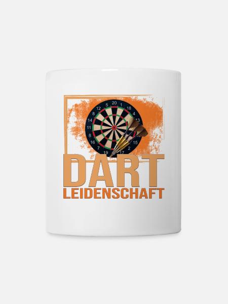 Dart Leidenschaft - Tasse - Weiß