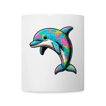 Delfin - Tasse - Weiß - Vorne