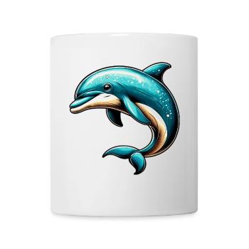 Delfin - Tasse - Weiß - Vorne
