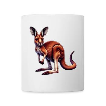 Känguru - Tasse - Weiß - Vorne