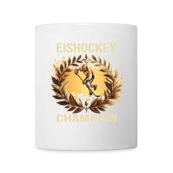 Eishockey Champion - Tasse - Weiß - Vorne