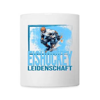 Eishockey Leidenschaft - Tasse - Weiß - Vorne