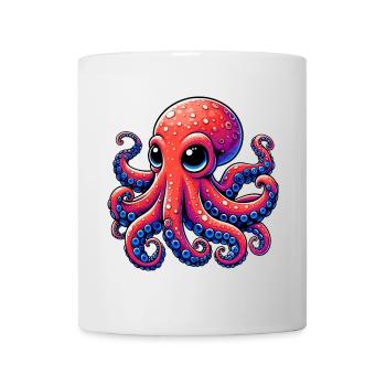 Krake - Tasse - Weiß - Vorne