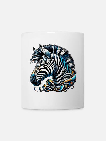 Zebra - Tasse - Weiß