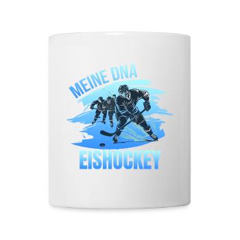 Meine DNA - Eishockey - Tasse - Weiß - Vorne