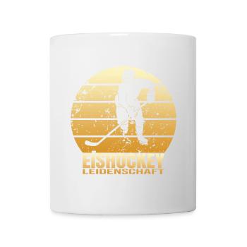 Eishockey Leidenschaft - Tasse - Weiß - Vorne
