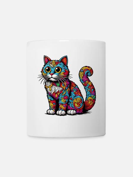 Katze - Tasse - Weiß