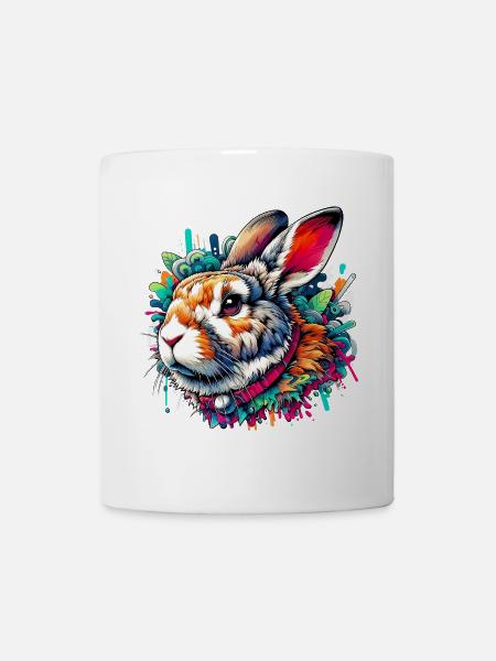 Kaninchen - Tasse - Weiß