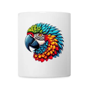 Papagei - Tasse - Weiß - Vorne