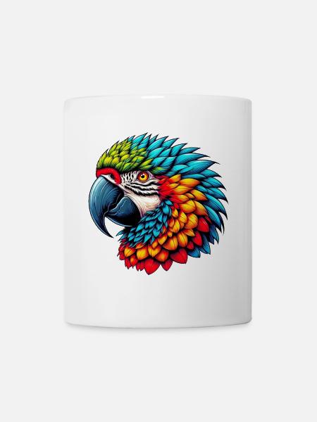 Papagei - Tasse - Weiß