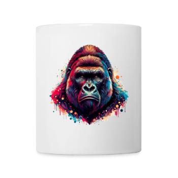 Gorille - Mug blanc - blanc - Devant