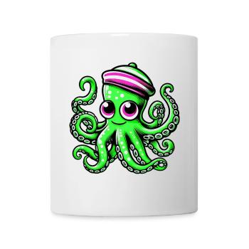 Krake - Tasse - Weiß - Vorne