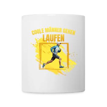 Coole Männer gehen Laufen - Tasse - Weiß - Vorne