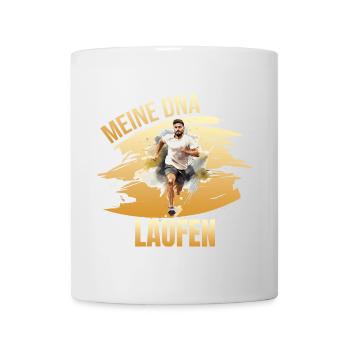 Meine DNA - Laufen - Tasse - Weiß - Vorne