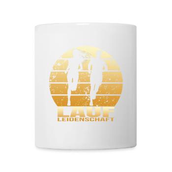 Lauf Leidenschaft - Tasse - Weiß - Vorne