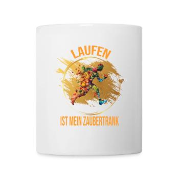Laufen ist mein Zaubertrank - Tasse - Weiß - Vorne