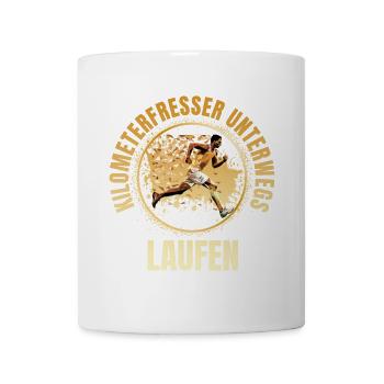Kilometerfresser unterwegs - Tasse - Weiß - Vorne