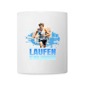 Laufen ist mein Lebenselixier - Tasse - Weiß - Vorne