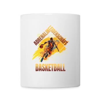 Adrenalin - Leidenschaft - Basketball - Tasse - Weiß - Vorne