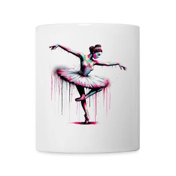 Ballet dancer with tutu - Mug - white - Front