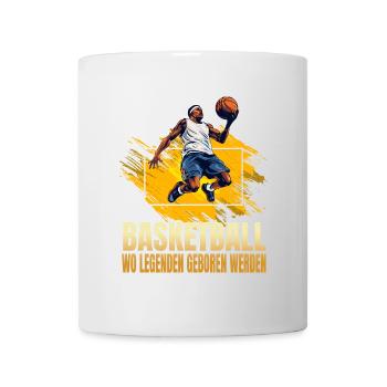 Basketball: Wo Legenden geboren werden - Tasse - Weiß - Vorne
