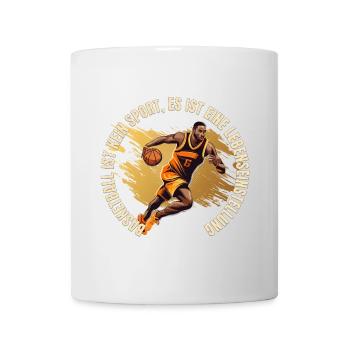 Basketball ist kein Sport es ist ein... - Tasse - Weiß - Vorne