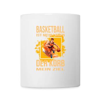 Basketball ist mein Leben - Der Korb mein Ziel - Tasse - Weiß - Vorne