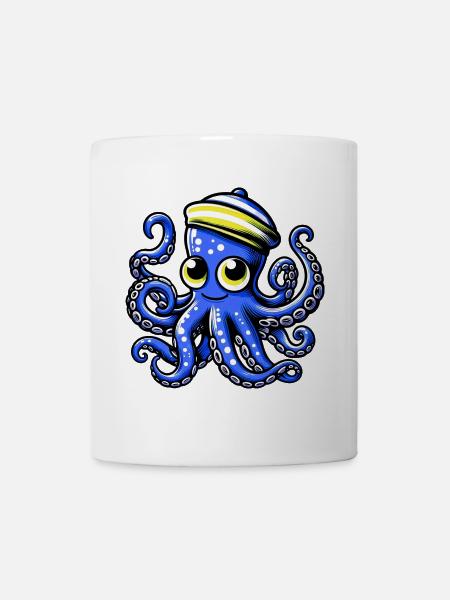 Krake - Tasse - Weiß