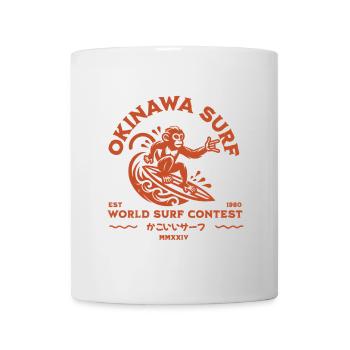 Okinawa Surf Monkey (kakoii surf) - Tasse - Weiß - Vorne