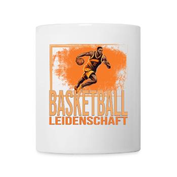 Basketball Leidenschaft - Tasse - Weiß - Vorne