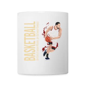 Der Korb ist unsere Mission,der Ball unser Kompass - Tasse - Weiß - Vorne