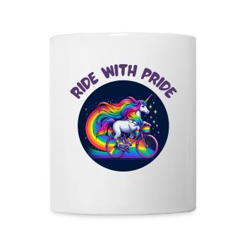 Fahren Sie mit Stolz - Tasse - Weiß - Vorne