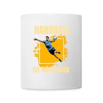 Handball ist mein Leben - Tasse - Weiß - Vorne