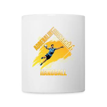 Adrenalin - Leidenschaft - Handball - Tasse - Weiß - Vorne