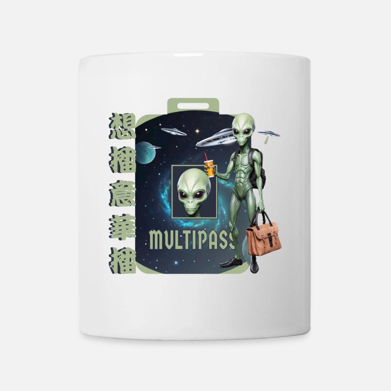 Alien Reisen - Tasse - Weiß
