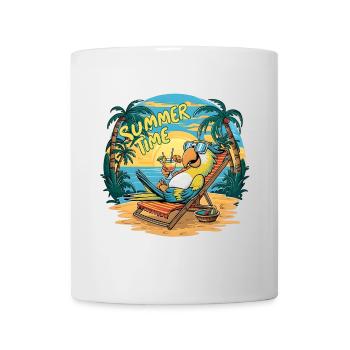 Fröhlicher Papagei unter der Sonne - Tasse - Weiß - Vorne