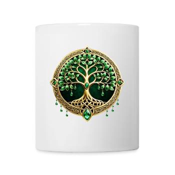 The tree of life with Celtic knots. - Mug - white - Front