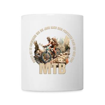 Nichts ist so Aufregend wie die Jagd... - MTB - Tasse - Weiß - Vorne